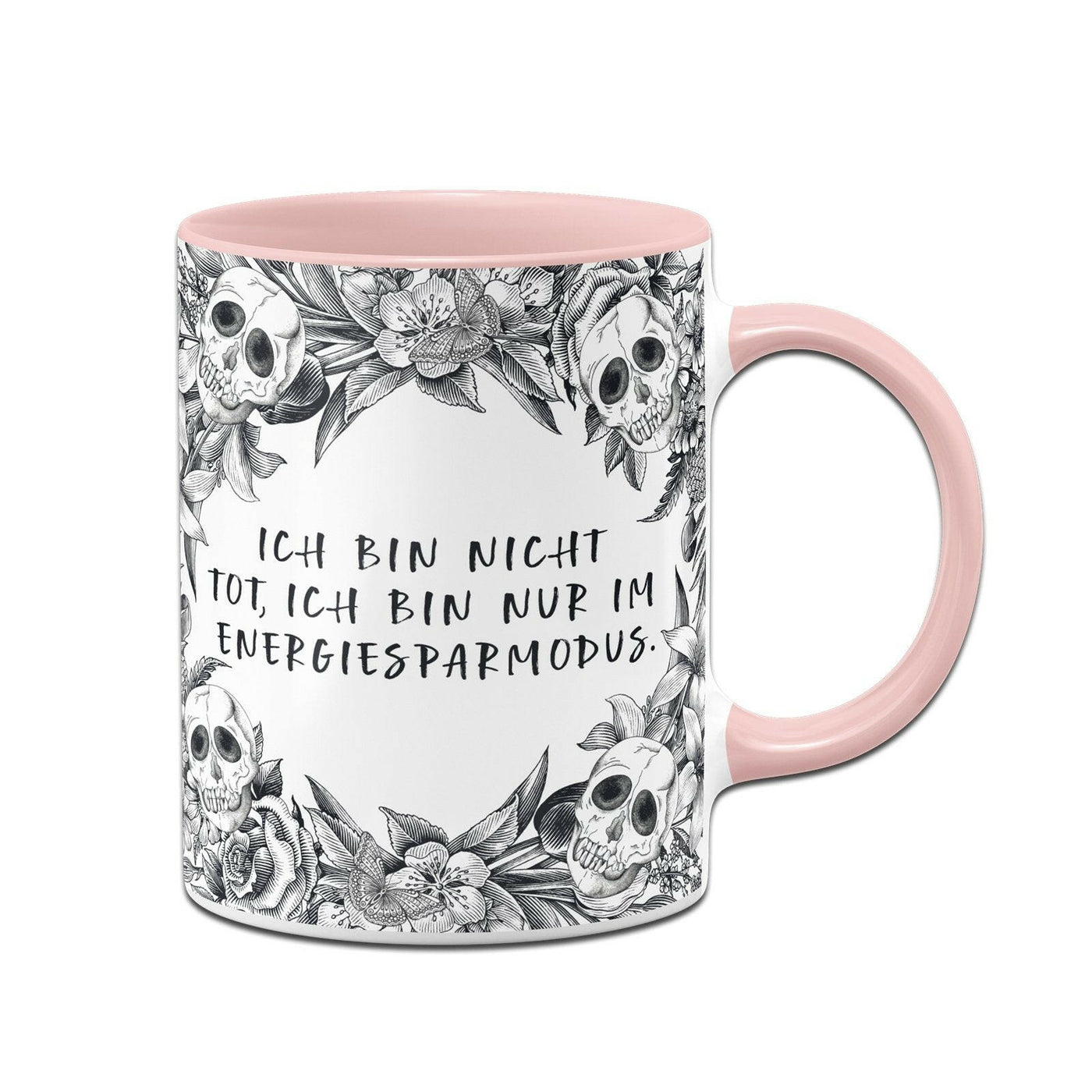 Bild: Tasse - Ich bin nicht tot, ich bin nur im Energiesparmodus. - Skull Statement Geschenkidee