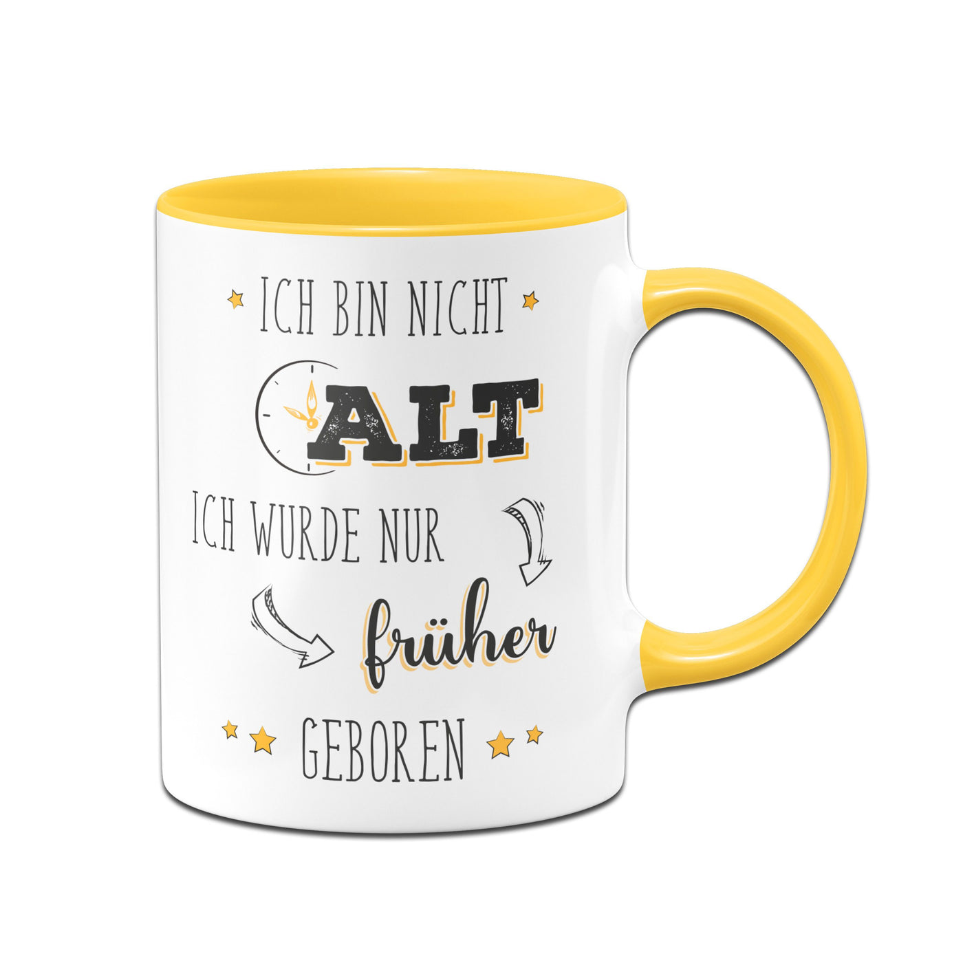 Bild: Tasse - Ich bin nicht alt Ich wurde nur früher geboren Geschenkidee