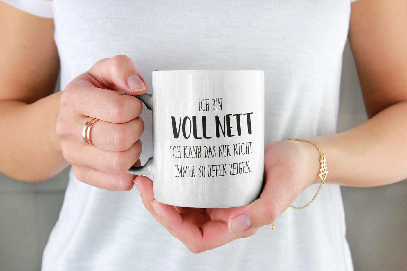 Bild: Tasse - Ich bin voll nett. Ich kann das nur nicht immer so offen zeigen. - Pure Statement Geschenkidee