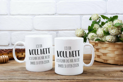 Bild: Tasse - Ich bin voll nett. Ich kann das nur nicht immer so offen zeigen. - Pure Statement Geschenkidee