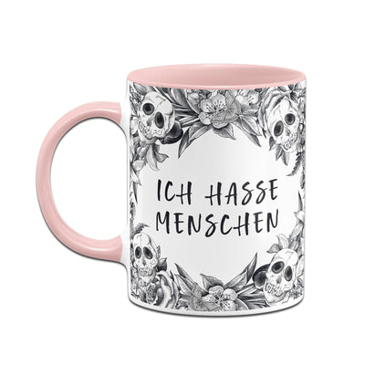 Bild: Tasse - Ich hasse Menschen - Skull Statement Geschenkidee