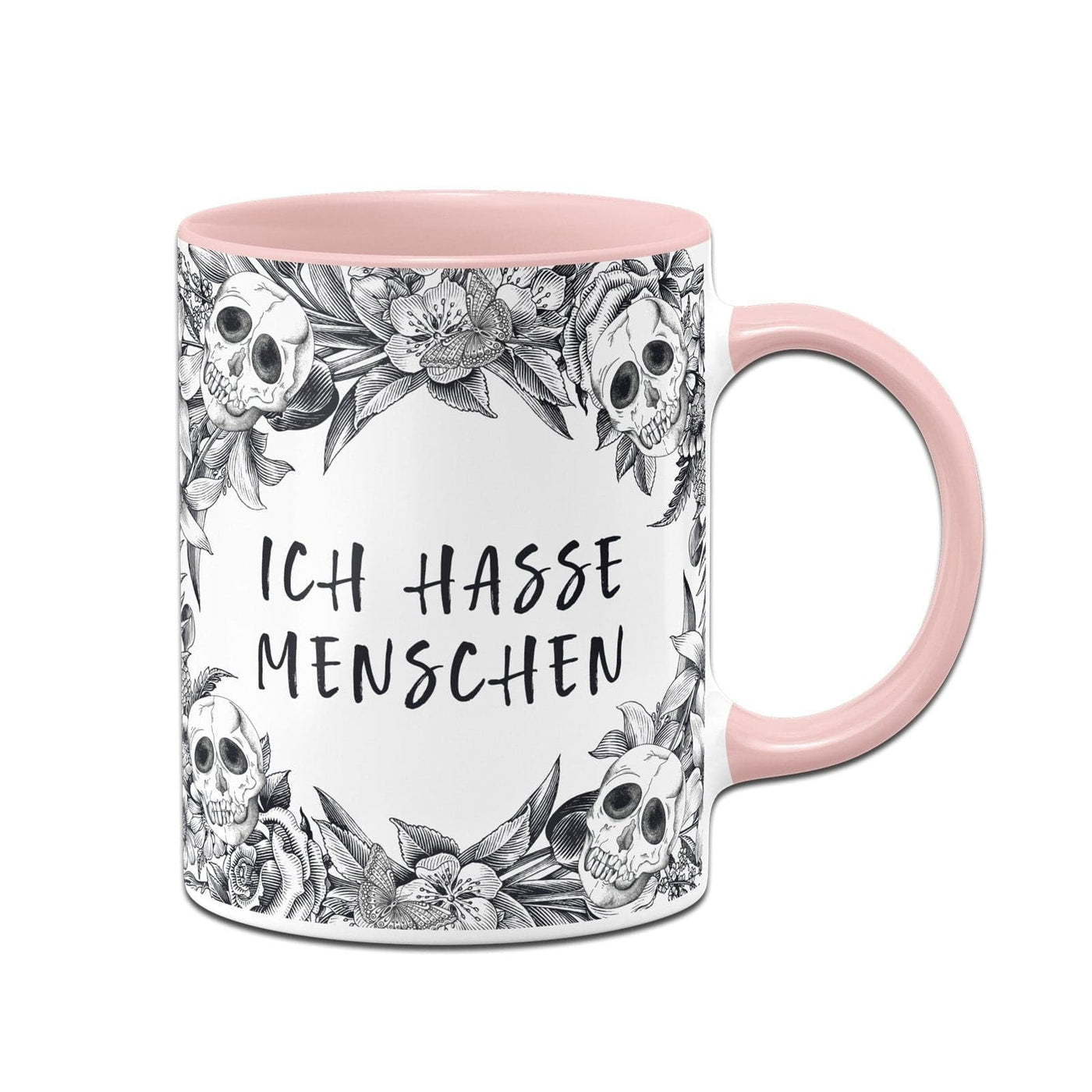 Bild: Tasse - Ich hasse Menschen - Skull Statement Geschenkidee