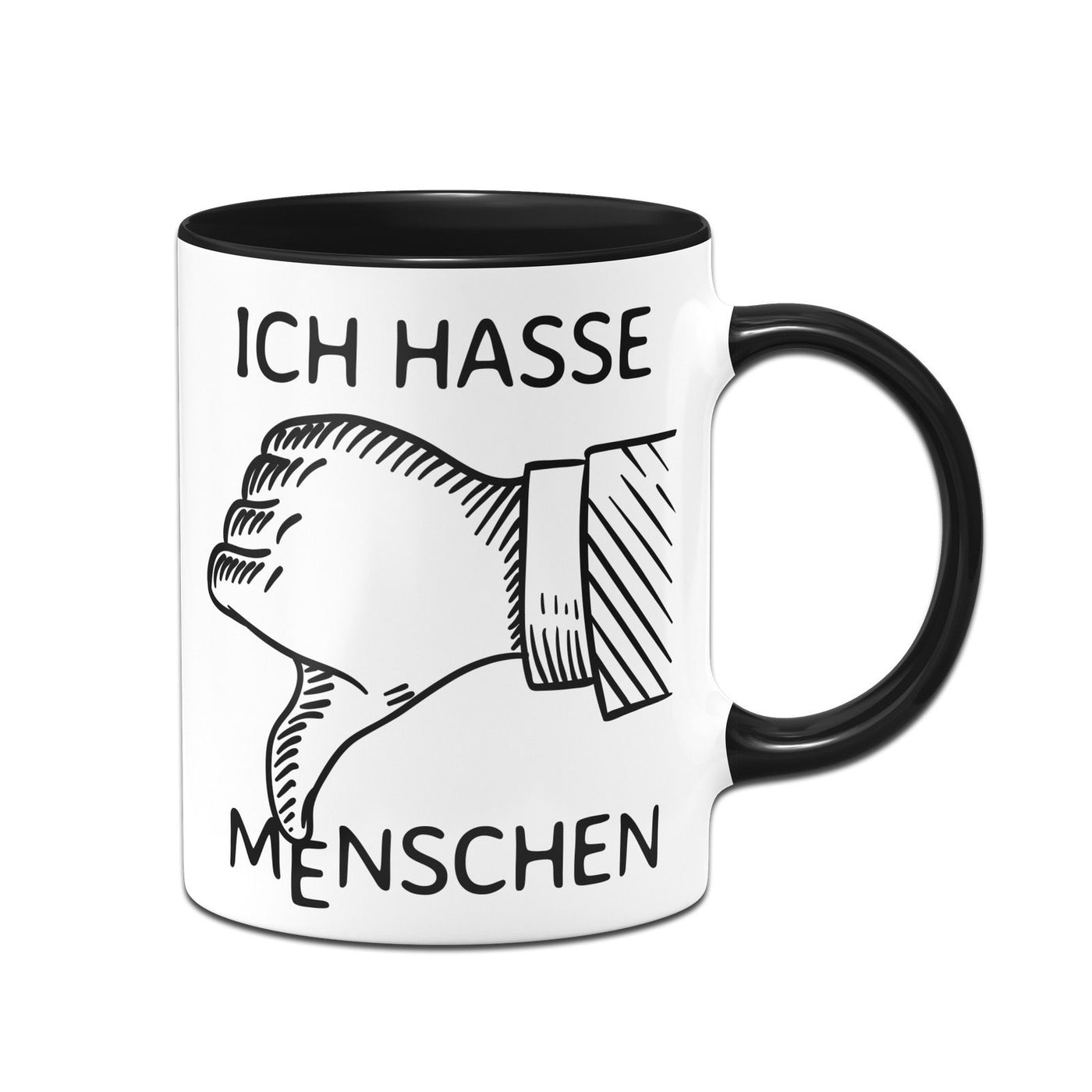 Bild: Tasse - unlike Ich hasse Menschen Geschenkidee