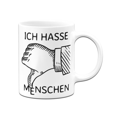 Bild: Tasse - unlike Ich hasse Menschen Geschenkidee