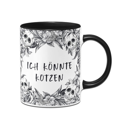 Bild: Tasse - Ich könnte kotzen - Skull Statement Geschenkidee