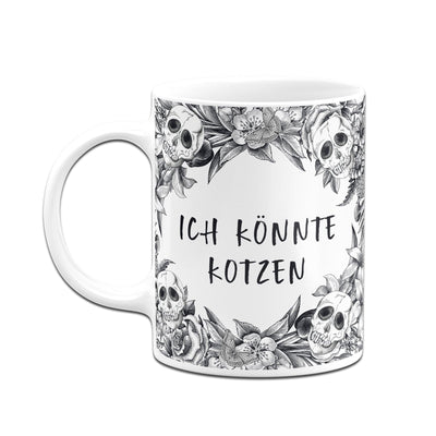 Bild: Tasse - Ich könnte kotzen - Skull Statement Geschenkidee