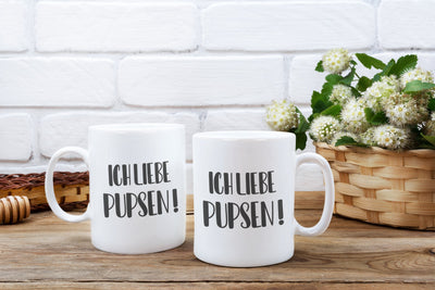 Bild: Tasse - Ich liebe Pupsen!- Pure Statement Geschenkidee