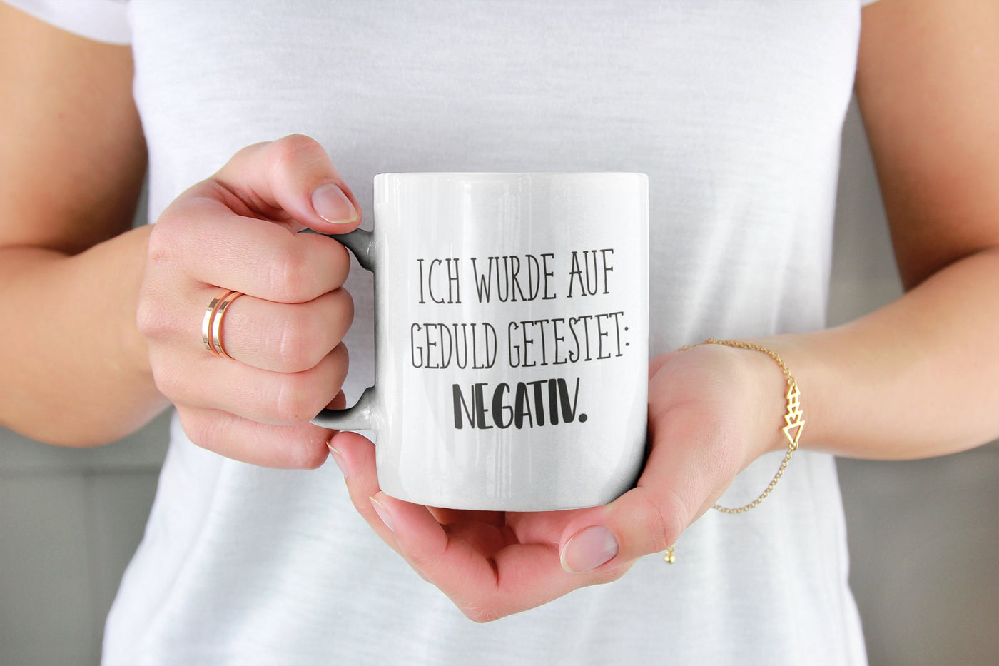 Bild: Tasse - Ich wurde auf Geduld getestet: Negativ. - Pure Statement Geschenkidee