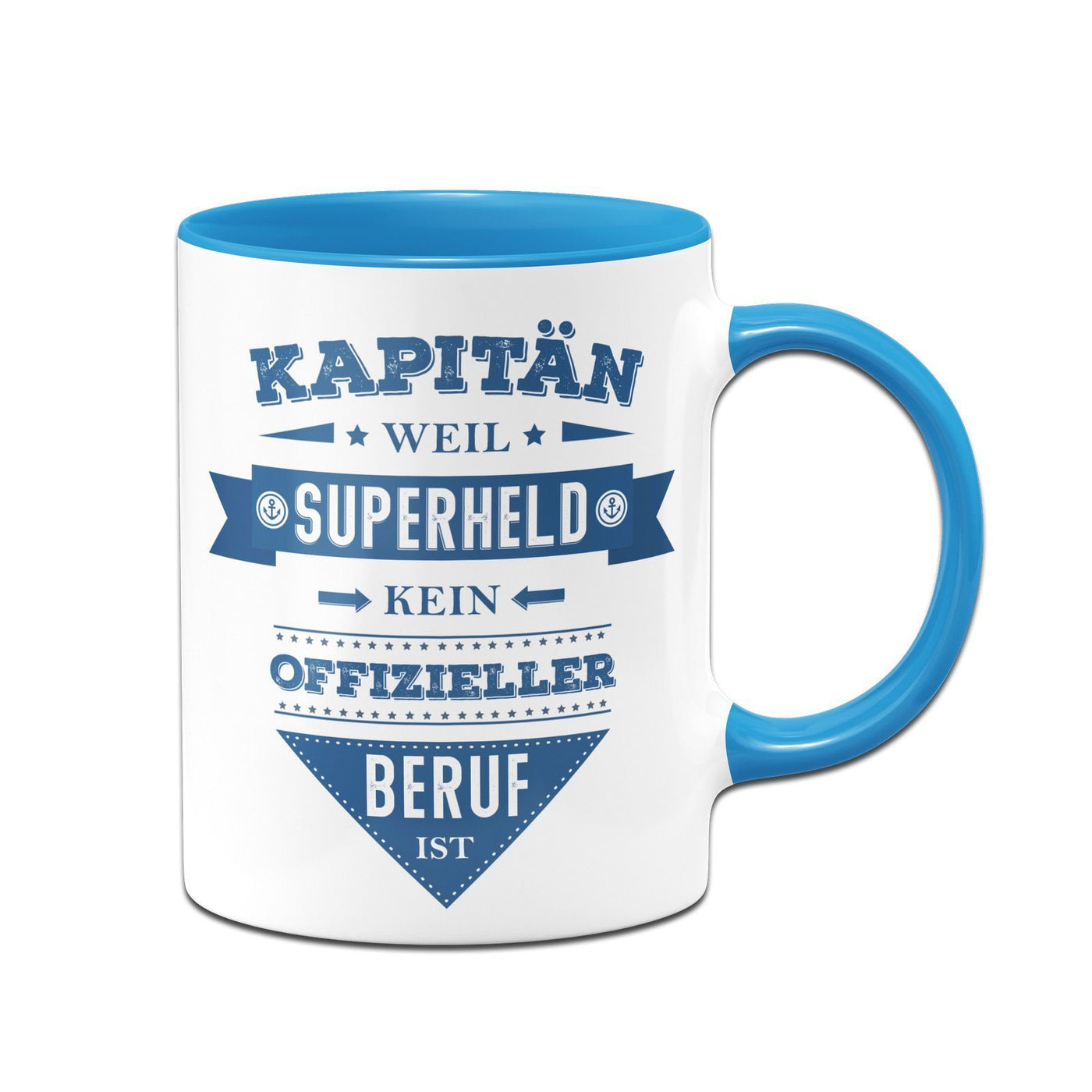 Bild: Tasse - Kapitän weil Superheld kein offizieller Beruf ist Geschenkidee