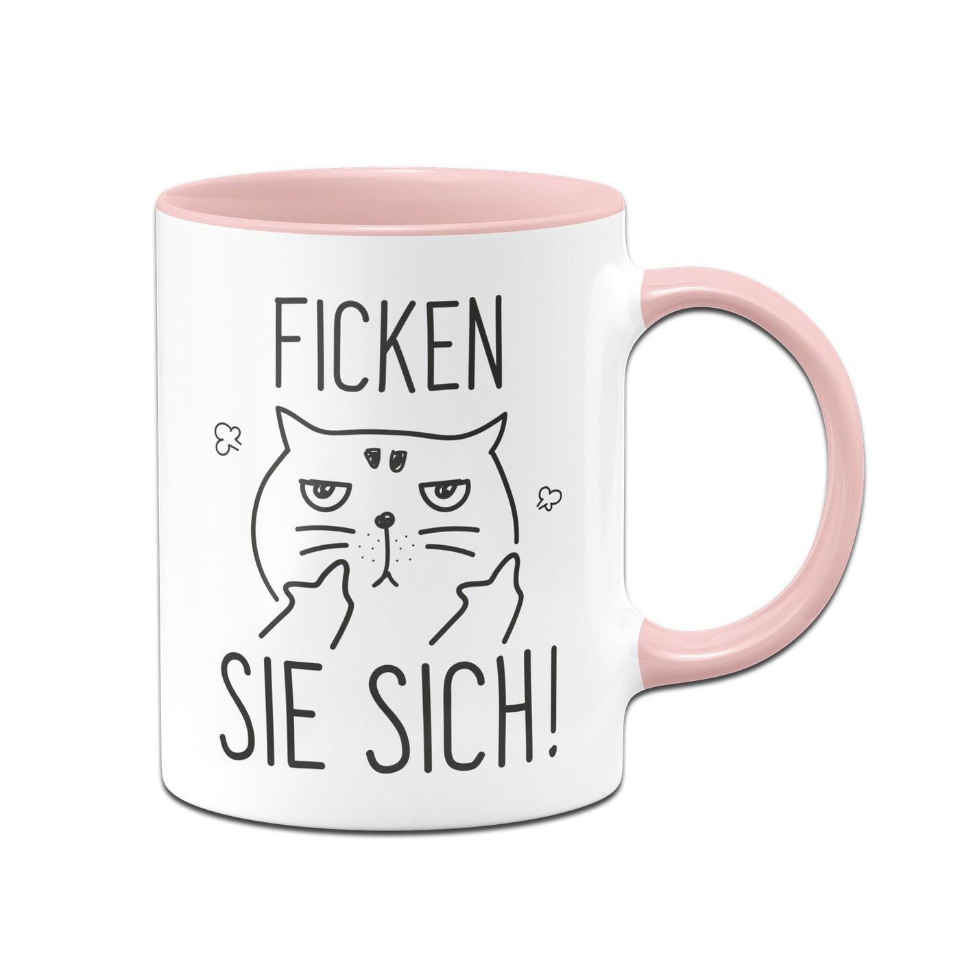 Bild: Katzen Tasse - Ficken Sie sich Geschenkidee