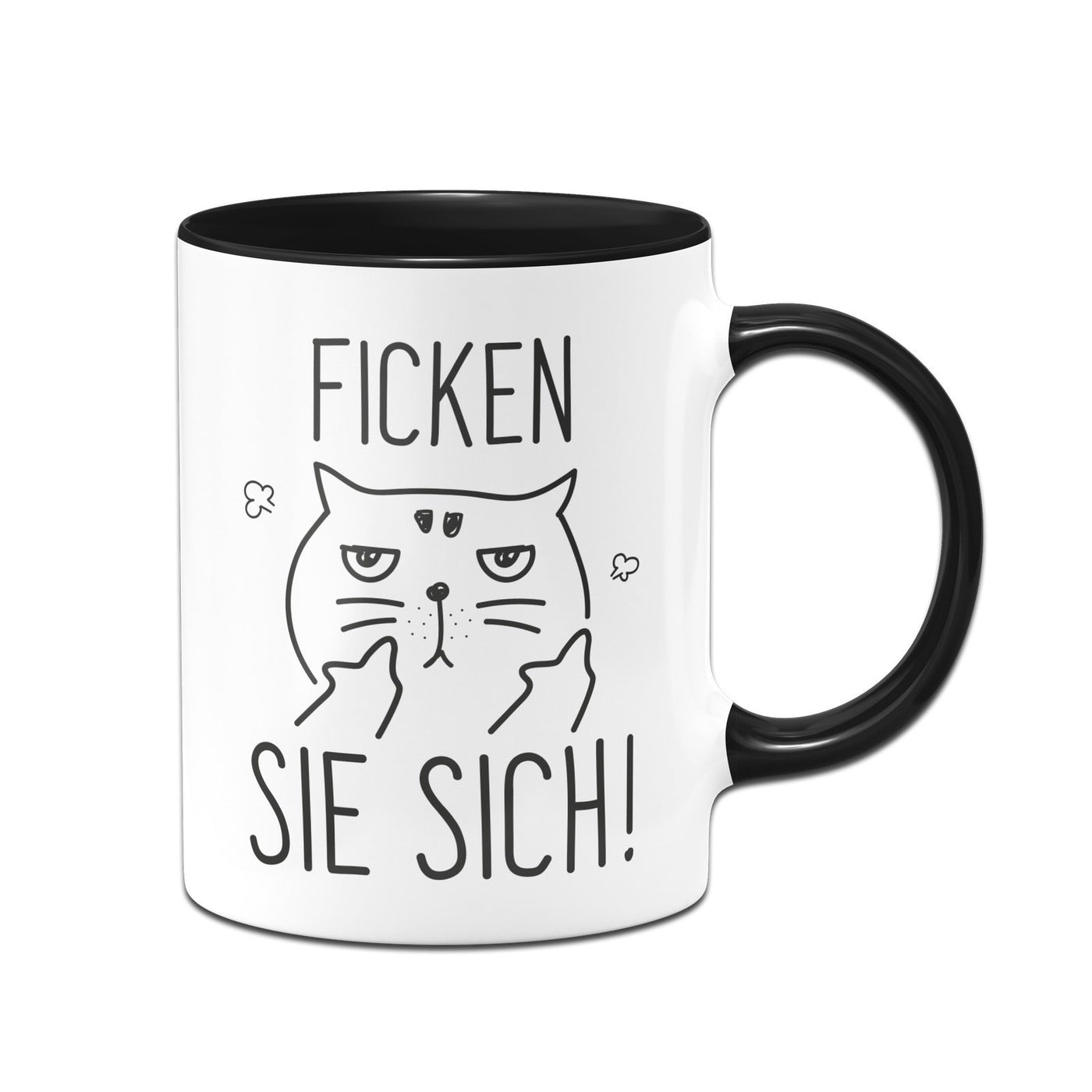 Bild: Katzen Tasse - Ficken Sie sich Geschenkidee