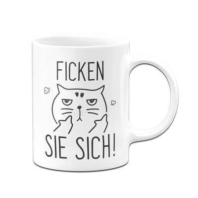 Bild: Katzen Tasse - Ficken Sie sich Geschenkidee