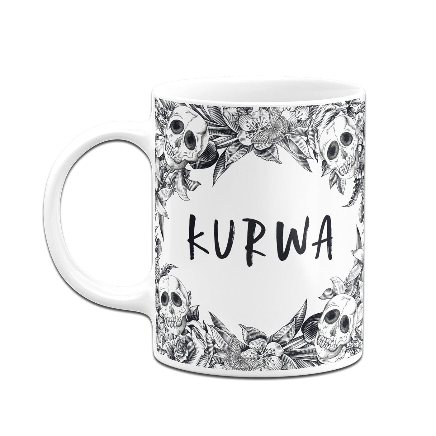 Bild: Tasse - Kurwa - Skull Statement Geschenkidee