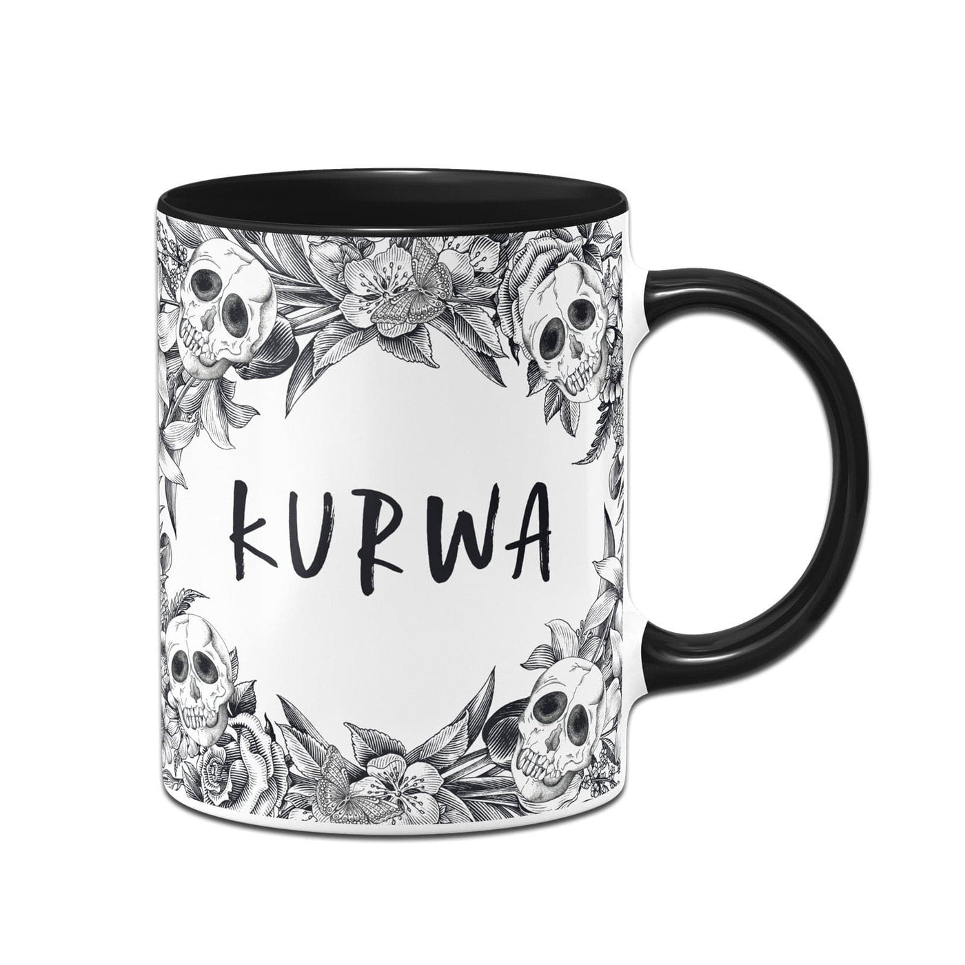 Bild: Tasse - Kurwa - Skull Statement Geschenkidee