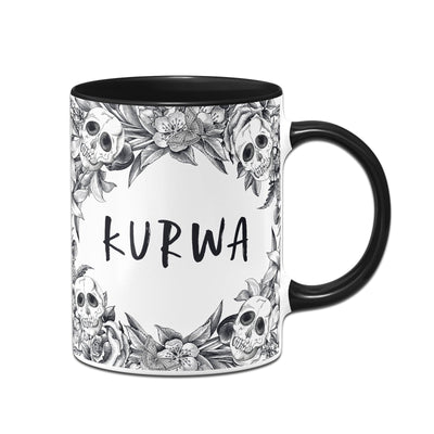 Bild: Tasse - Kurwa - Skull Statement Geschenkidee