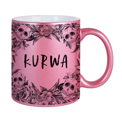 Bild: Tasse - Kurwa - Skull Statement Metallic-Edition Geschenkidee