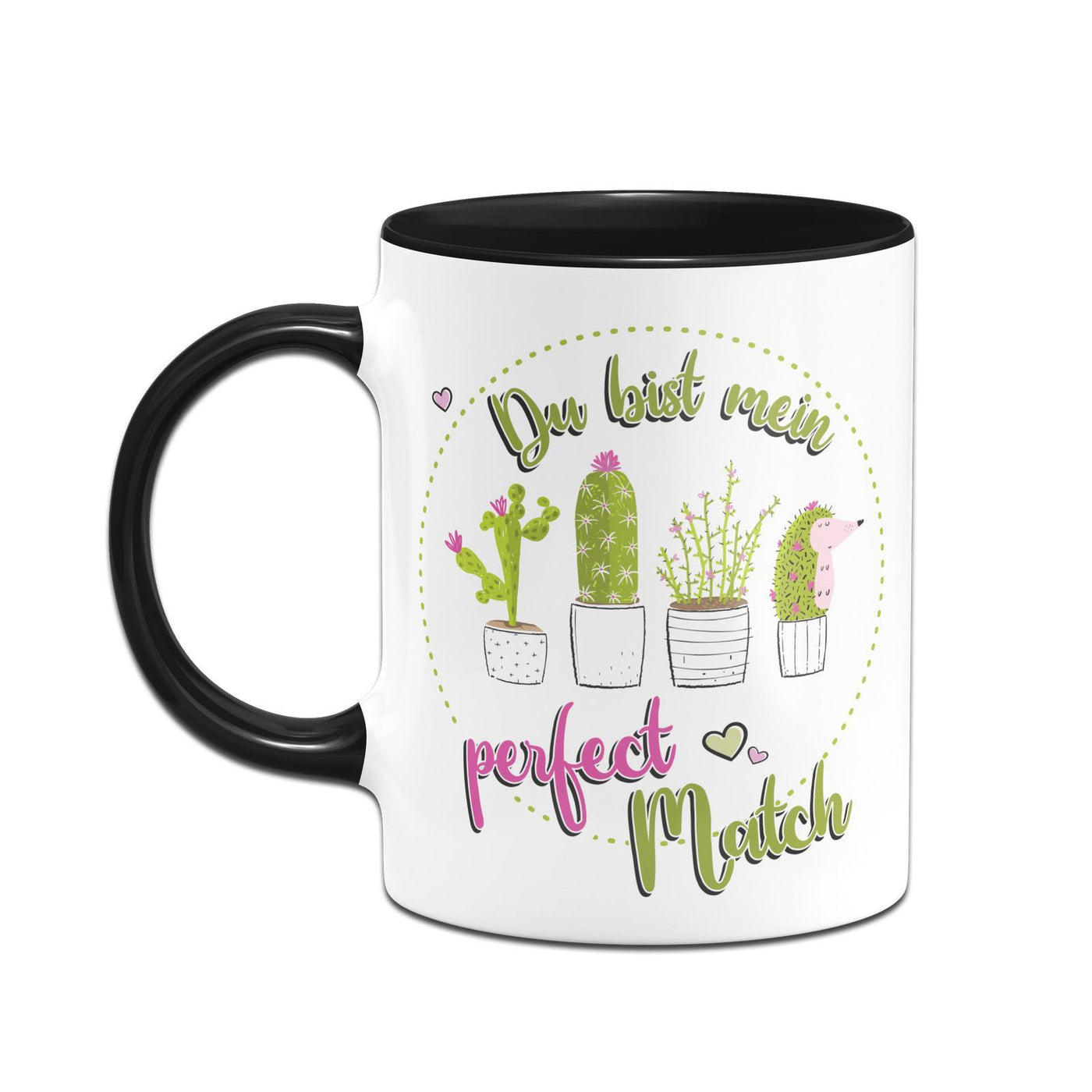 Bild: Kaktus Tasse - Du bist mein perfect Match Geschenkidee