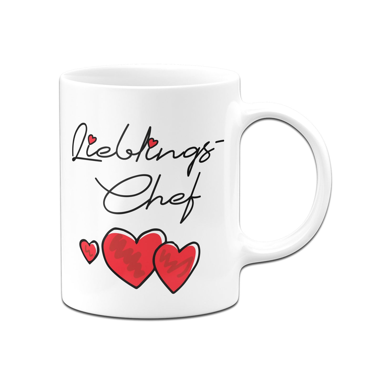 Bild: Tasse - Lieblings-Chef (Herzen) Geschenkidee