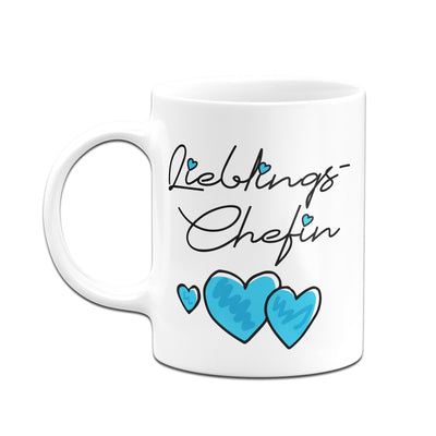 Bild: Tasse - Lieblings-Chefin (Herzen) Geschenkidee