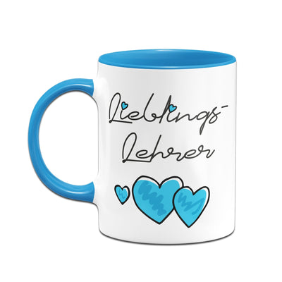 Bild: Tasse - Lieblings-Lehrer (Herzen) Geschenkidee