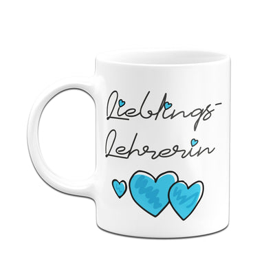 Bild: Tasse - Lieblings-Lehrerin (Herzen) Geschenkidee