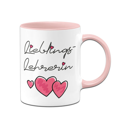 Bild: Tasse - Lieblings-Lehrerin (Herzen) Geschenkidee