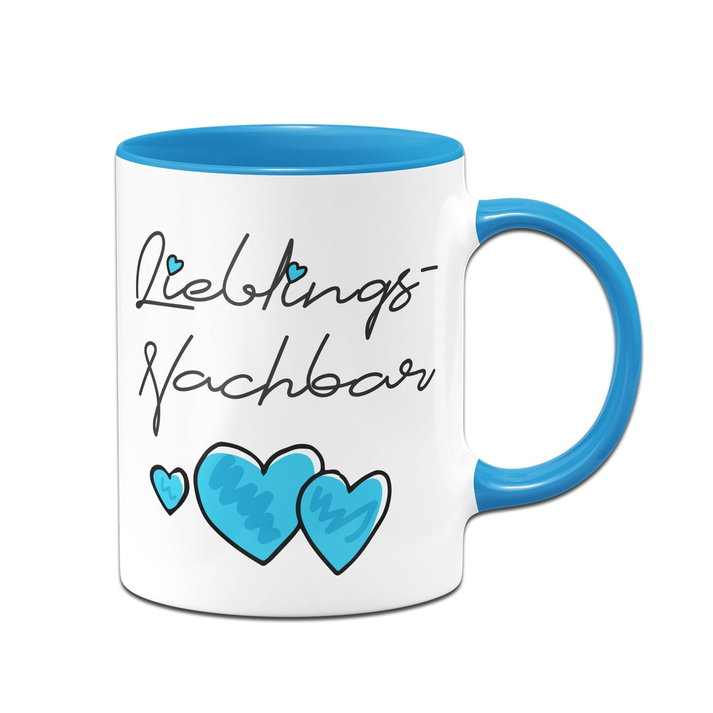 Bild: Tasse - Lieblings-Nachbar (Herzen) Geschenkidee