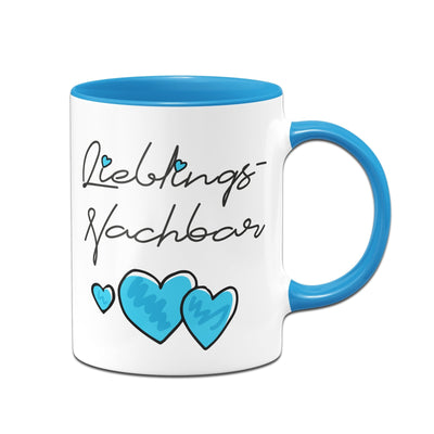 Bild: Tasse - Lieblings-Nachbar (Herzen) Geschenkidee