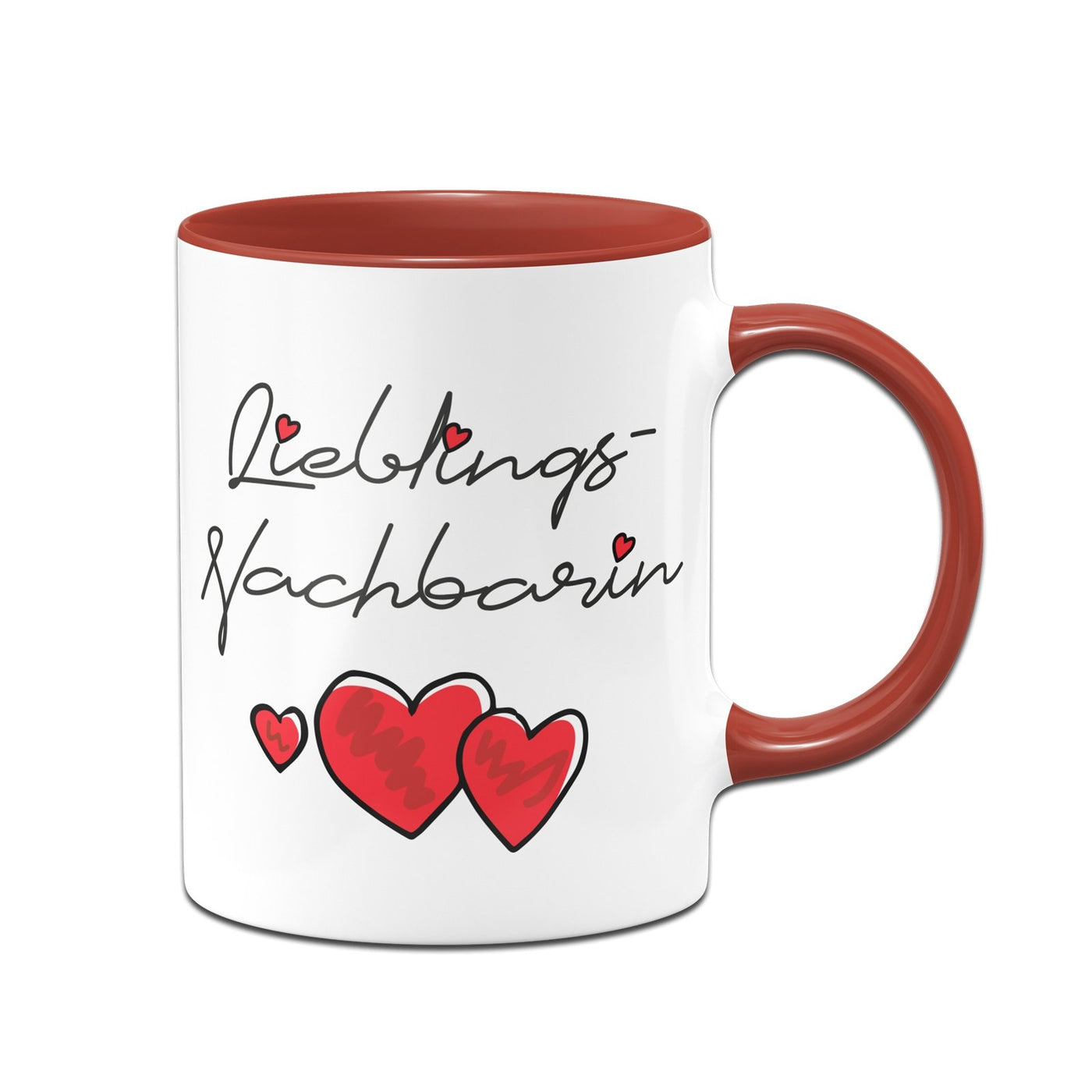 Bild: Tasse - Lieblings-Nachbarin (Herzen) Geschenkidee