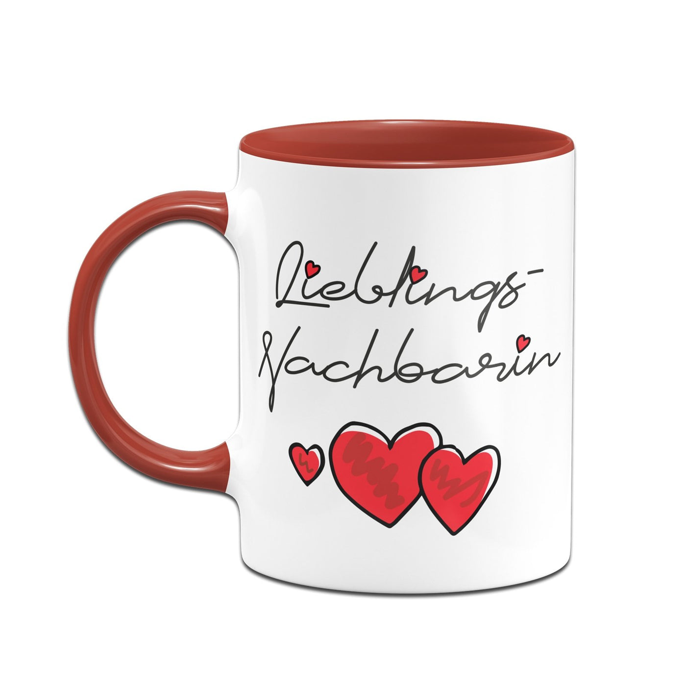 Bild: Tasse - Lieblings-Nachbarin (Herzen) Geschenkidee