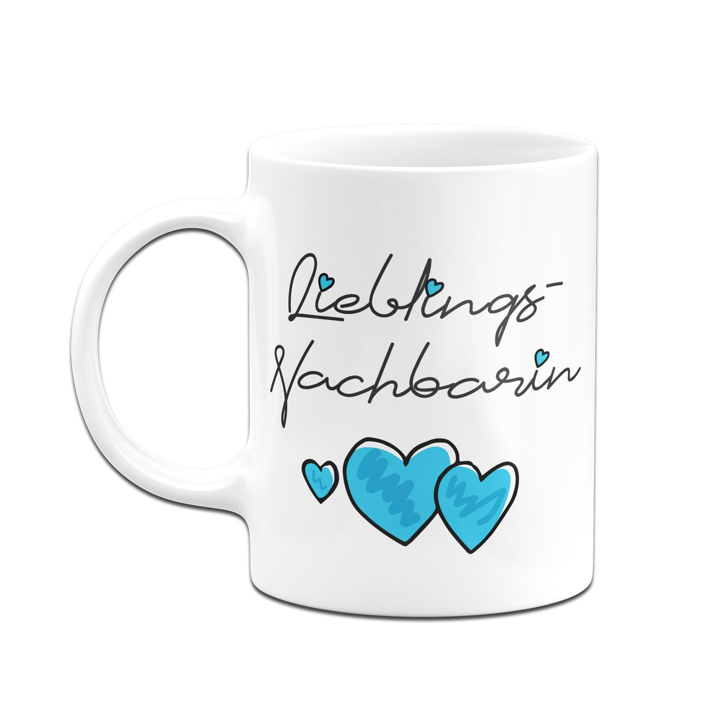 Bild: Tasse - Lieblings-Nachbarin (Herzen) Geschenkidee