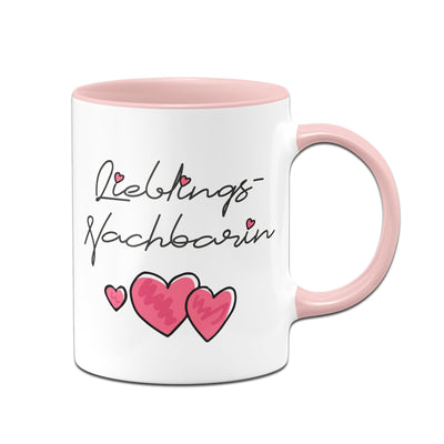 Bild: Tasse - Lieblings-Nachbarin (Herzen) Geschenkidee