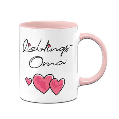 Bild: Tasse - Lieblings-Oma (Herzen) Geschenkidee