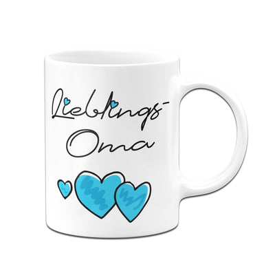 Bild: Tasse - Lieblings-Oma (Herzen) Geschenkidee