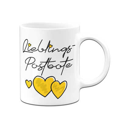 Bild: Tasse - Lieblings-Postbote (Herzen) Geschenkidee