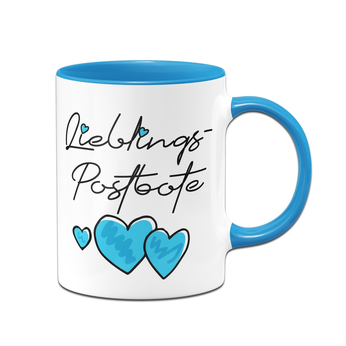 Bild: Tasse - Lieblings-Postbote (Herzen) Geschenkidee