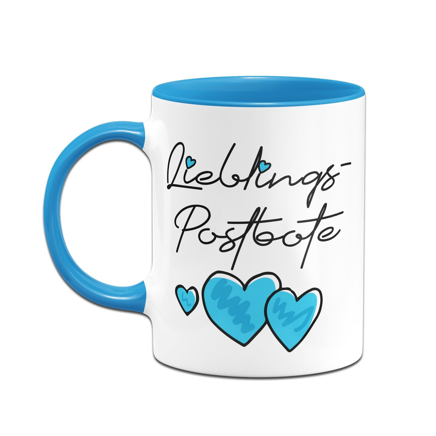 Bild: Tasse - Lieblings-Postbote (Herzen) Geschenkidee