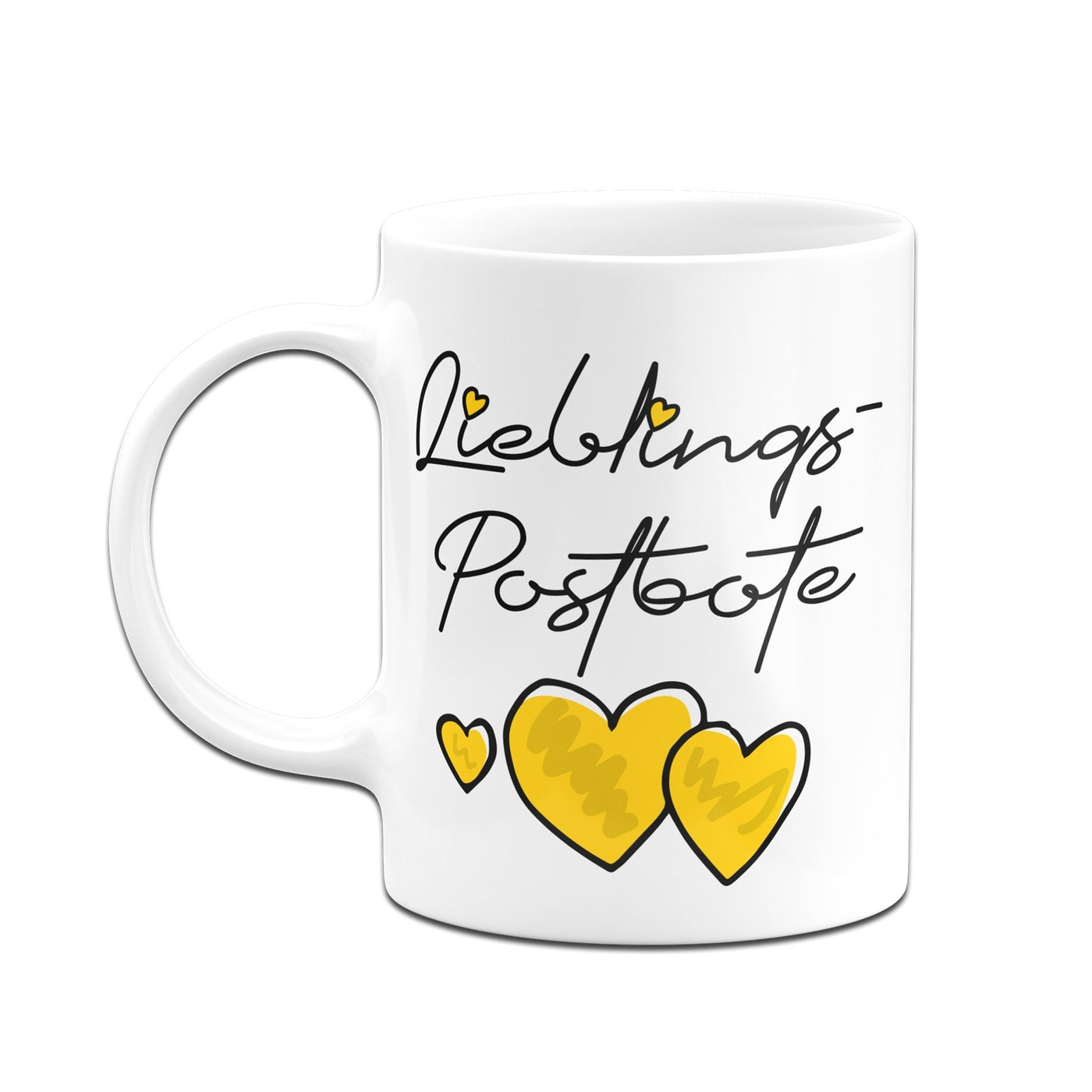 Bild: Tasse - Lieblings-Postbote (Herzen) Geschenkidee