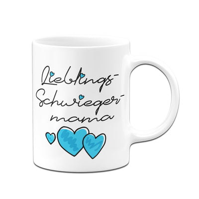 Bild: Tasse - Lieblings-Schwiegermama (Herzen) Geschenkidee