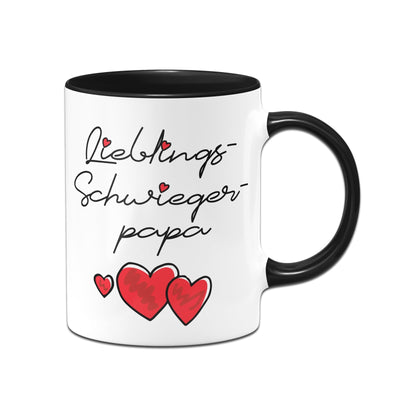 Bild: Tasse - Lieblings-Schwiegerpapa (Herzen) Geschenkidee
