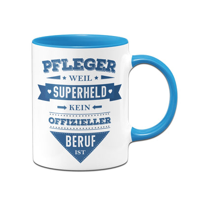 Bild: Tasse - Pfleger weil Superheld kein offizieller Beruf ist Geschenkidee