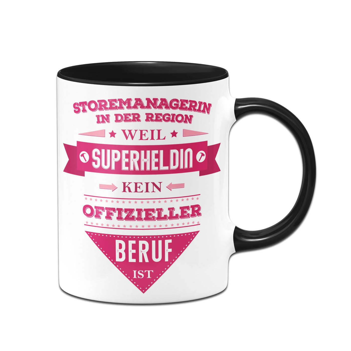 Bild: Tasse - Storemanagerin in der Region, weil Superheldin kein offizieller Beruf ist. Geschenkidee