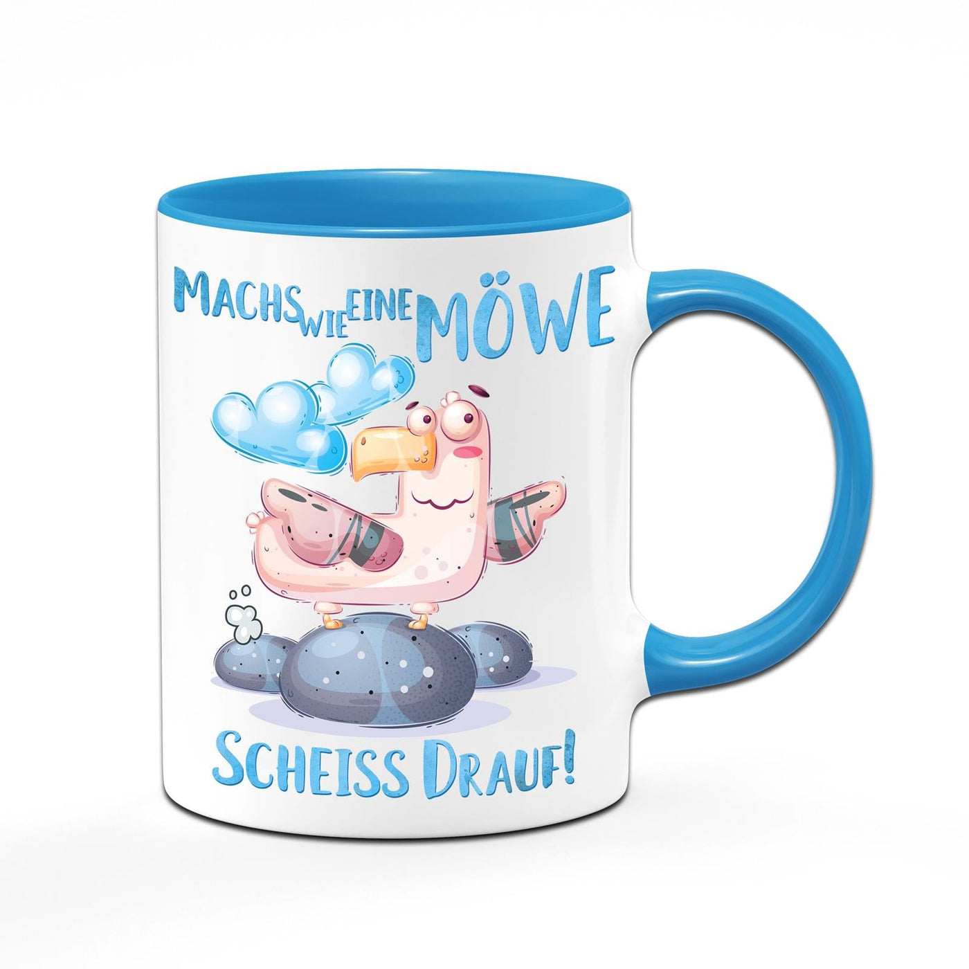 Bild: Tasse - Machs wie eine Möwe scheiss drauf! Geschenkidee