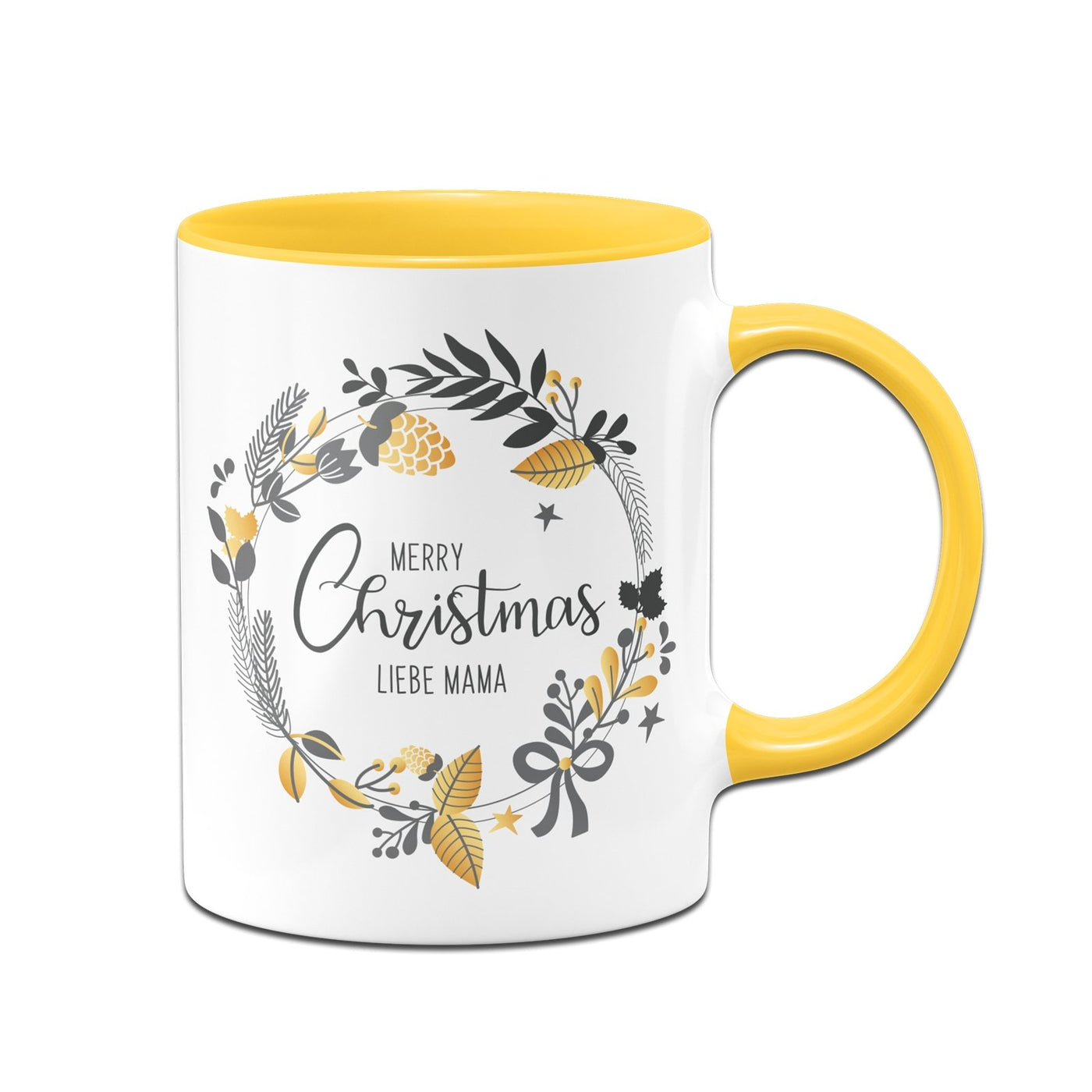 Bild: Tasse - Merry Christmas liebe Mama - Kranz Geschenkidee