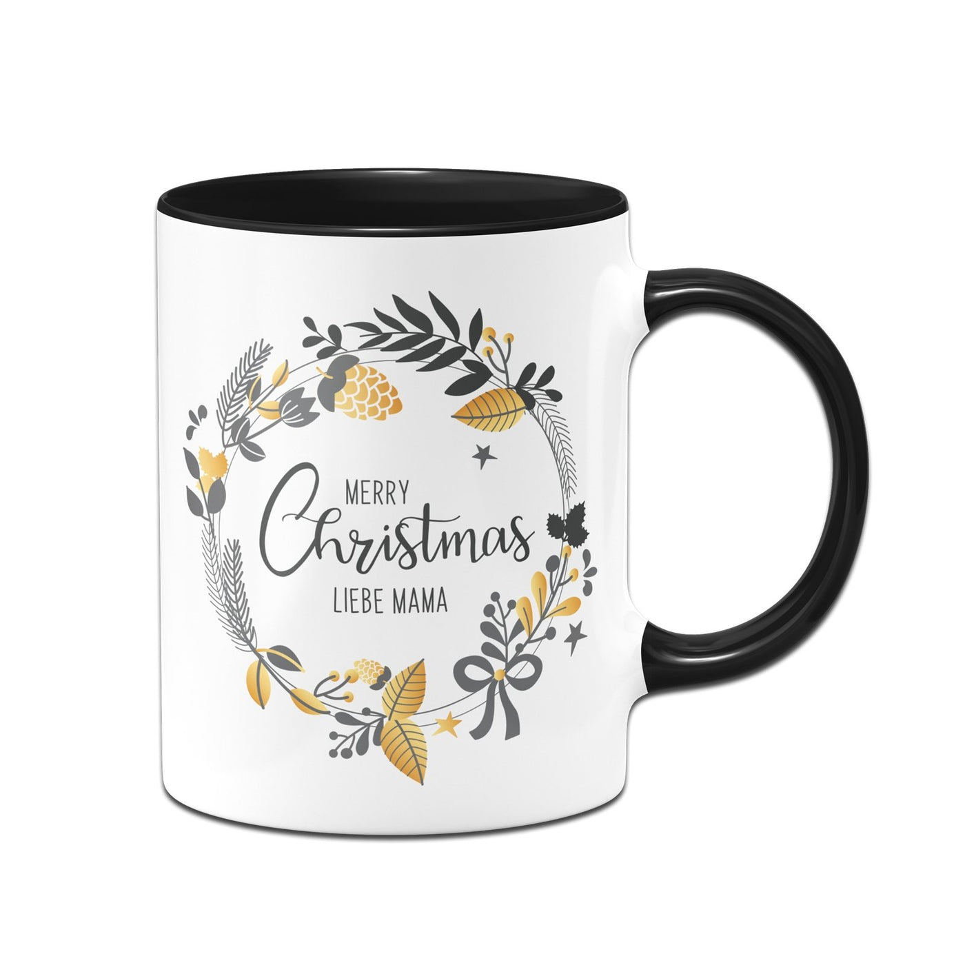 Bild: Tasse - Merry Christmas liebe Mama - Kranz Geschenkidee