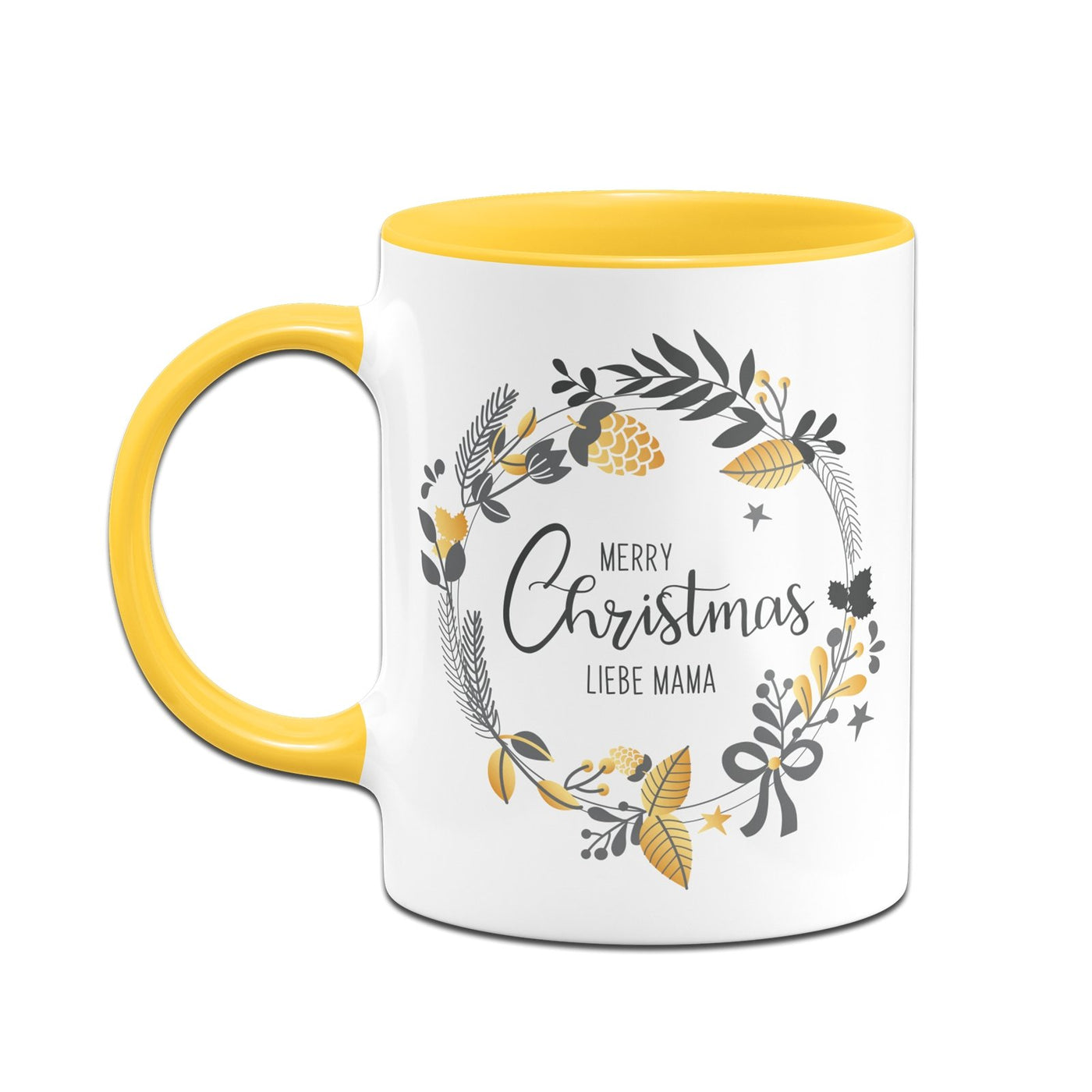 Bild: Tasse - Merry Christmas liebe Mama - Kranz Geschenkidee