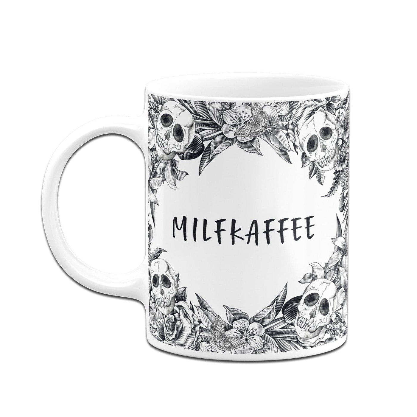 Bild: Tasse - Milfkaffee - Skull Statement Geschenkidee