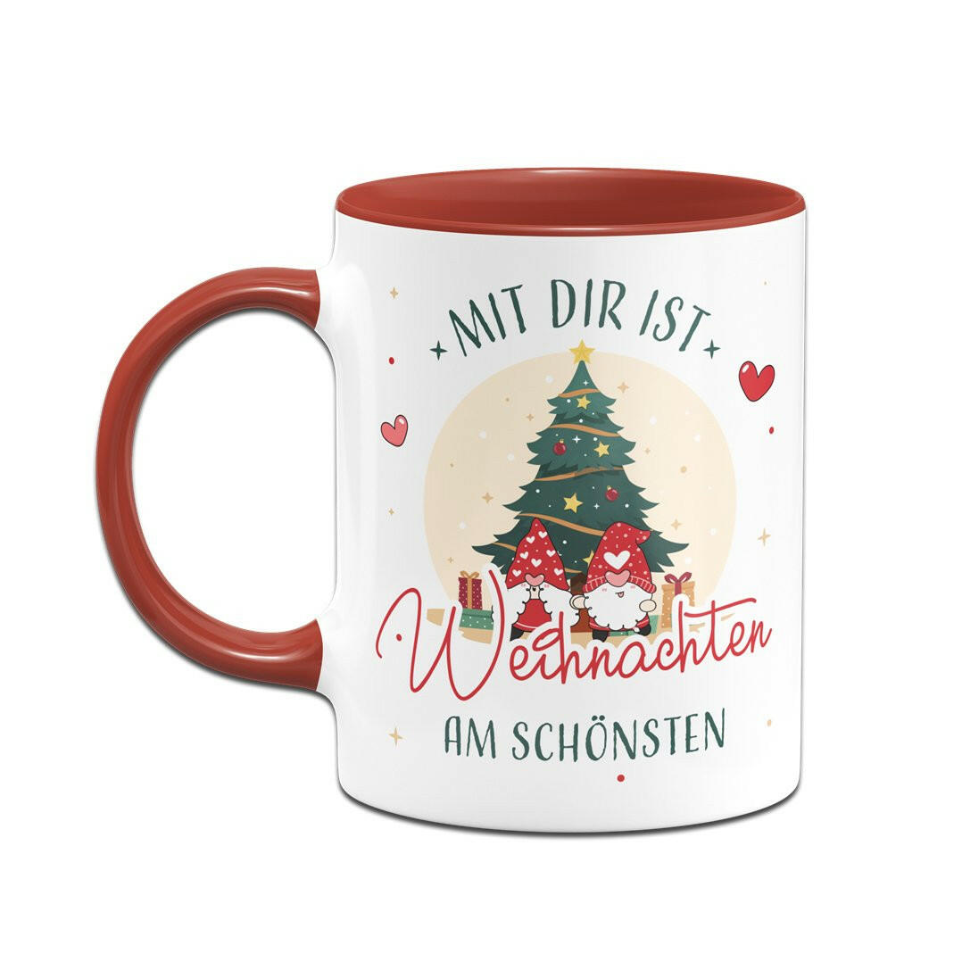 Bild: Tasse - Mit dir ist Weihnachten am schönsten Geschenkidee