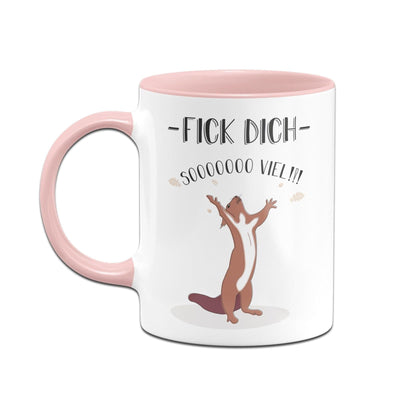 Bild: Eichhörnchen Tasse - Fick Dich so viel Geschenkidee