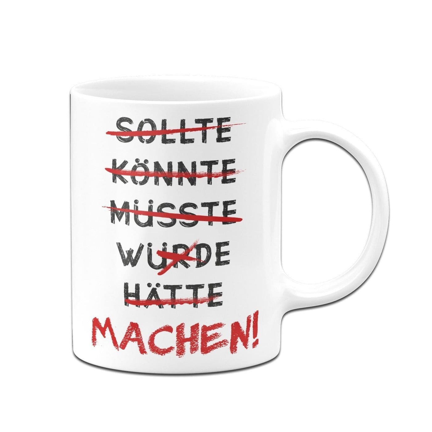 Bild: Tasse - Sollte, Könnte, Müsste, Würde, Hätte > MACHEN! Geschenkidee